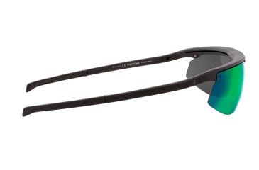 Image of Popticals PopStar Sunglasses, Black Matte Frame, Gray/Green Mirror Lens, Polarized, 010040-BMEN