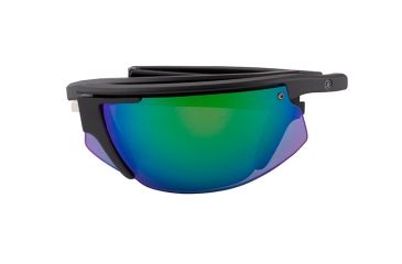 Image of Popticals PopStar Sunglasses, Black Matte Frame, Gray/Green Mirror Lens, Polarized, 010040-BMEN
