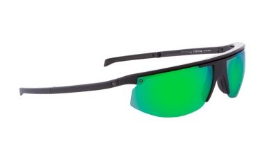 Image of Popticals PopStar Sunglasses, Black Matte Frame, Gray/Green Mirror Lens, Polarized, 010040-BMEN