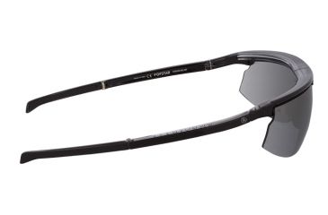 Image of Popticals PopStar Sunglasses, Black Over Crystal Gloss Frame, Gray Lens, Polarized, 040040-BLGP