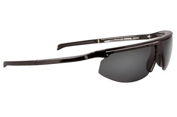 Image of Popticals PopStar Sunglasses, Black Over Crystal Gloss Frame, Gray Lens, Polarized, 040040-BLGP