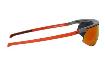 Image of Popticals PopStar Sunglasses, Grey/Orange Matte Frame, Gray/Orange Mirror Lens, Polarized, 010040-OMGP