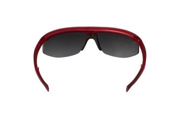 Image of Popticals PopStar Sunglasses, Red Crystal Matte Frame, Gray/Silver Mirror Lens, Polarized, 020040-RDLN