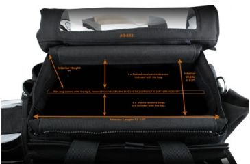 Image of Porta Brace Audio Organizer for  XL-2B or similar bottom-mount batteries AO-633