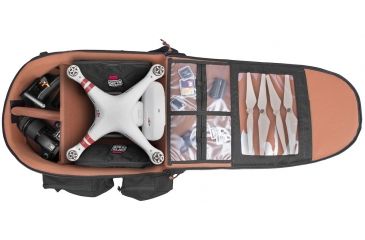 Image of Porta Brace Drone Backpack for DJI Phantom 2 or 3 Drone, Black, Medium BK-5DRN