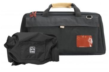 Image of Porta Brace Mini-DV Camera Case w/M2 Quick Slick Rain Cover,Black/Red CS-DV4RQS-M2