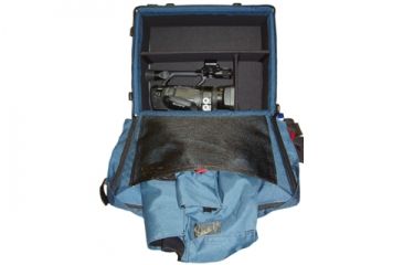 Image of Porta Brace BK-2LC Backpack Video Camera Case - w/ 2-Pocket Module - Blue