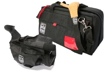 Image of Portabrace CS-DV4RQS-M4 Large Mini-DV Camera Case w/ Quick Slick Mini-Rain Slicker - Black