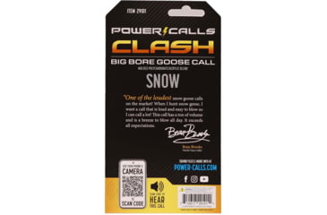 Image of Power Calls 29101 Clash Single Reed Snow Geese Sounds Stealth Black Polycarbona