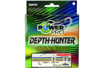 Image of Power Pro Depth-Hunter Braided Fishing Line Metered 30lb 1000ft 333yd Multi-Colored, 21100300333J