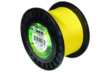Image of Power Pro MaxCuatro Spectra HT Braided Fishing Line 100lb 1500yd Hi-Vis Yellow, 33401001500Y