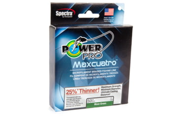 Image of Power Pro MaxCuatro Spectra HT Braided Fishing Line 100lb 3000yd Moss Green, 33401003000E