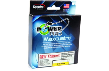 Image of Power Pro MaxCuatro Spectra HT Braided Fishing Line 50lb 150yd Hi-Vis Yellow, 33400500150Y