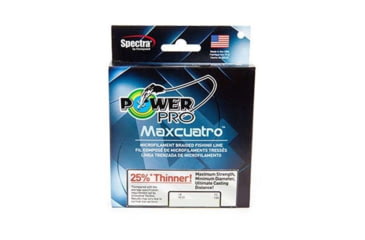 Image of Power Pro MaxCuatro Spectra HT Braided Fishing Line 50lb 300yd White, 33400500300W