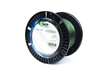 Image of Power Pro MaxCuatro Spectra HT Braided Fishing Line 65lb 1500yd Moss Green, 33400651500E