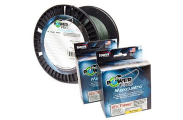 Image of Power Pro MaxCuatro Spectra HT Braided Fishing Line 65lb 150yd Moss Green, 33400650150E