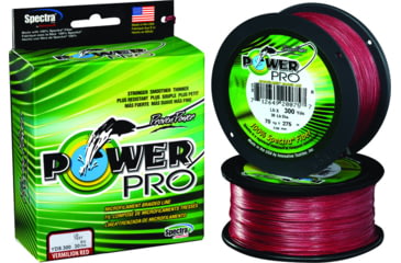Image of Power Pro Spectra Braided Fishing Line 100lb 300yd Vermillion Red, 21101000300V