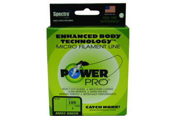 Image of Power Pro Spectra Braided Fishing Line 15lb 100yd Green, 21100150100E