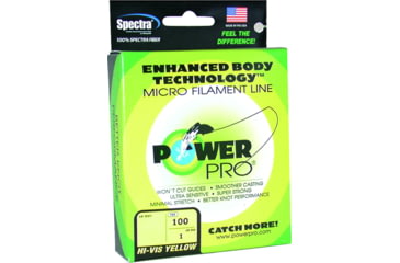 Image of Power Pro Spectra Braided Fishing Line 50lb 100yd Hi-Viz Yellow, 21100500100Y