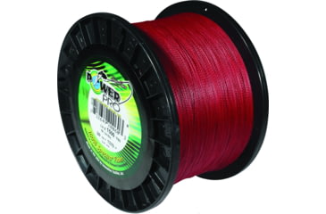 Image of Power Pro Spectra Braided Fishing Line 65lb 1500yd Vermillion Red, 21100651500V