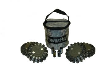 Image of Powerflare PF-200 Softpack,  4 Safety Lights,Infrared LED,ACU Bag,4 Batteries, Olive Drab Shell SP4ACU-I-OD