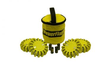 Image of Powerflare PF-200 Softpack,  4 Safety Lights,Infrared LED,Yellow Bag,4 Batteries, Yellow Shell SP4Y-I-Y