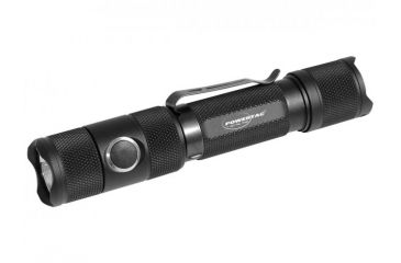 Image of PowerTac E5R Rechargeable LED Flashlight - 1,000 Lumens, Black, POWERTAC-E5R