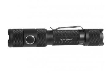Image of PowerTac E5R Rechargeable LED Flashlight - 1,000 Lumens, Black, POWERTAC-E5R