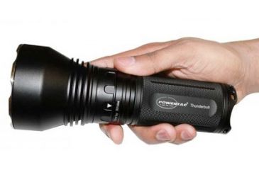 Image of PowerTac Thunderbolt LED Flashlight 1150 Lumens, Black POWERTAC-THUNDERBOLT