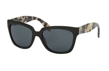 Image of Prada PR07PSA Sunglasses 1AB1A1-56 - Black Frame, Gray Lenses