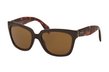 Image of Prada PR07PSA Sunglasses DHO8C1-56 - Brown Frame, Brown Lenses