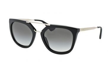 Image of Prada PR13QSA Sunglasses 1AB0A7-54 - Black Frame, Grey Gradient Lenses