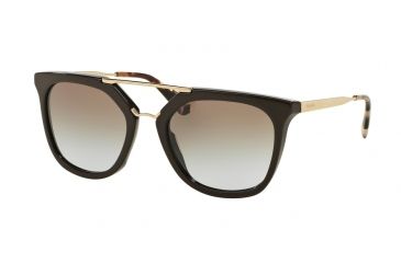 Image of Prada PR13QSA Sunglasses DHO4S2-54 - Brown Frame, Light Blue Grad Light Brown Lenses