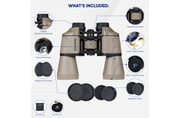 Image of Praktica Falcon 12x50 Binoculars, Sand, UOF1250S