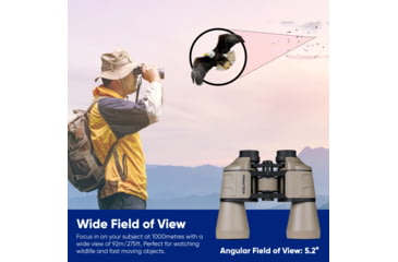 Image of Praktica Falcon 12x50 Binoculars, Sand, UOF1250S