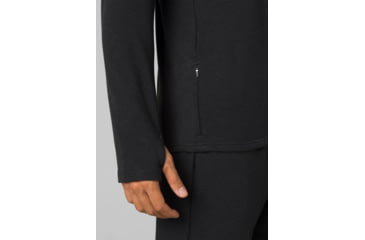 Image of prAna Altitude Tracker 1/4 Zip II - Mens, Black, Large, 1972591-001-ST-L
