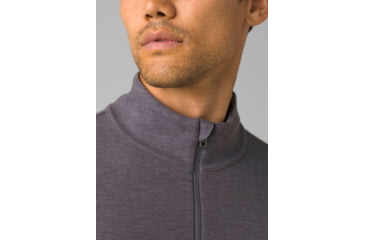 Image of prAna Altitude Tracker 1/4 Zip - Mens, Heather Grey, Small, 1963891-020-ST-S