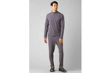 Image of prAna Altitude Tracker 1/4 Zip - Mens, Heather Grey, Small, 1963891-020-ST-S