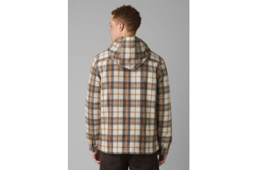 Image of prAna Asgard Hooded Flannel Shirt, Camel, Small, 1964511-200-ST-S