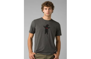 Image of prAna Bear Squeeze Journeyman 2 T-Shirt, Charcoal Heather, Large, 1966821-001-ST-L