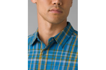 Image of prAna Benton Shirt - Mens, Blue Waters, M, 1970201-400-ST-M