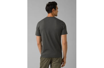 Image of prAna Buck Wild Journeyman 2 T-Shirt, Charcoal Heather, Small, 1966771-001-ST-S