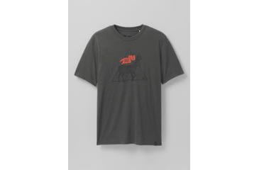 Image of prAna Buck Wild Journeyman 2 T-Shirt, Charcoal Heather, Small, 1966771-001-ST-S