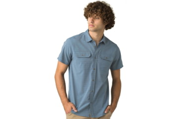 Image of prAna Cayman Shirt - Mens, Blue Note, L, 1969721-400-ST-L