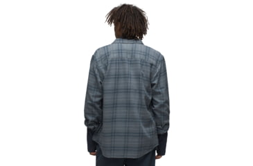 Image of prAna Dolberg Flannel Shirt - Mens, Weathered Blue, Extra Large, 1964361-403-XL