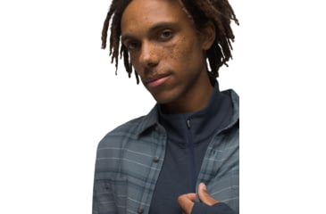 Image of prAna Dolberg Flannel Shirt - Mens, Weathered Blue, Extra Large, 1964361-403-XL