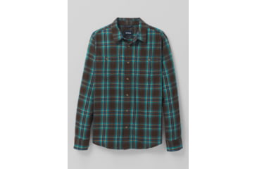Image of prAna Dolberg Flannel Shirt, Pumpernickel, Small, 1964361-200-ST-S