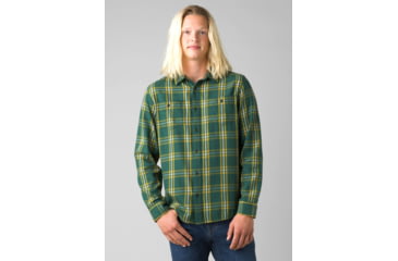 Image of prAna Dolberg Flannel Shirt, Soft Pine, Extra Large, 1964361-301-SL-XL