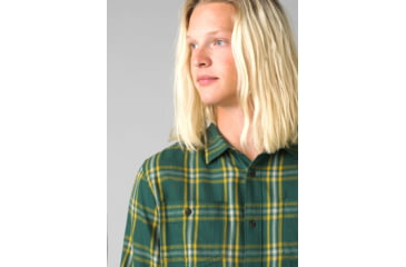 Image of prAna Dolberg Flannel Shirt, Soft Pine, Extra Large, 1964361-301-SL-XL
