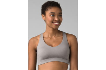 Image of prAna Everyday Bra - Womens, Heather Grey, Extra Small, 1963111-021-XS